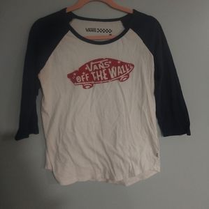 Women's Vans baseball tee